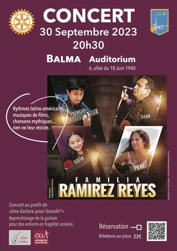 La familia Ramirez Reyes en concert le 30 septembre à l'auditaurium de Balma.